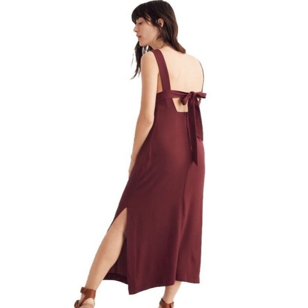 Madewell Burgundy Midi Dress